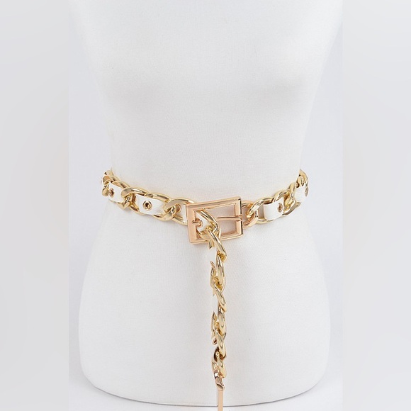 7A. Metal Chain Link Fashion Belt - Picture 5 of 8